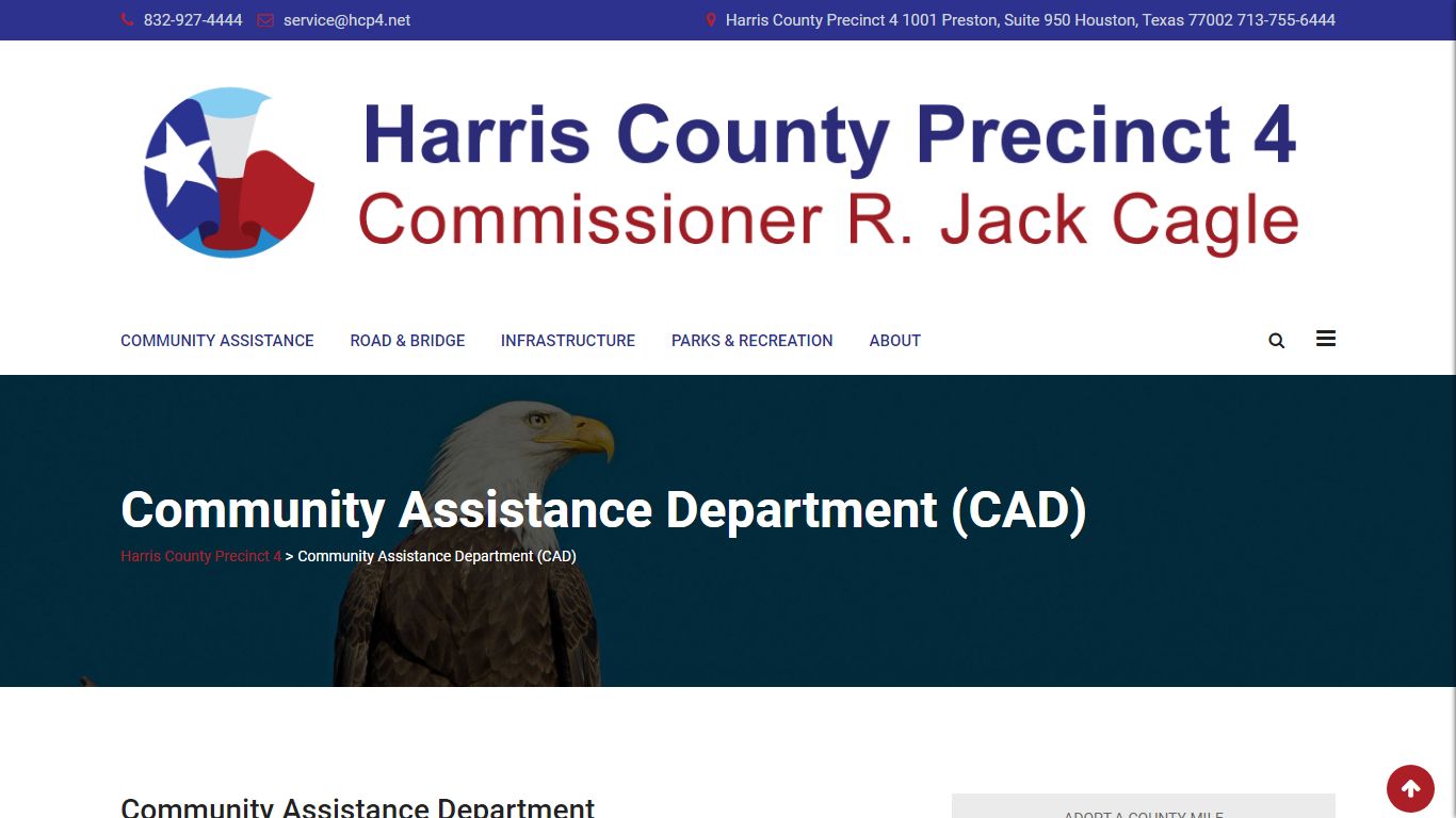 Community Assistance Department (CAD) - Harris County Precinct 4