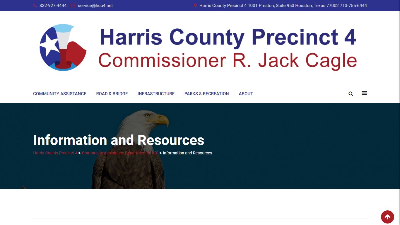 Information and Resources - Harris County Precinct 4